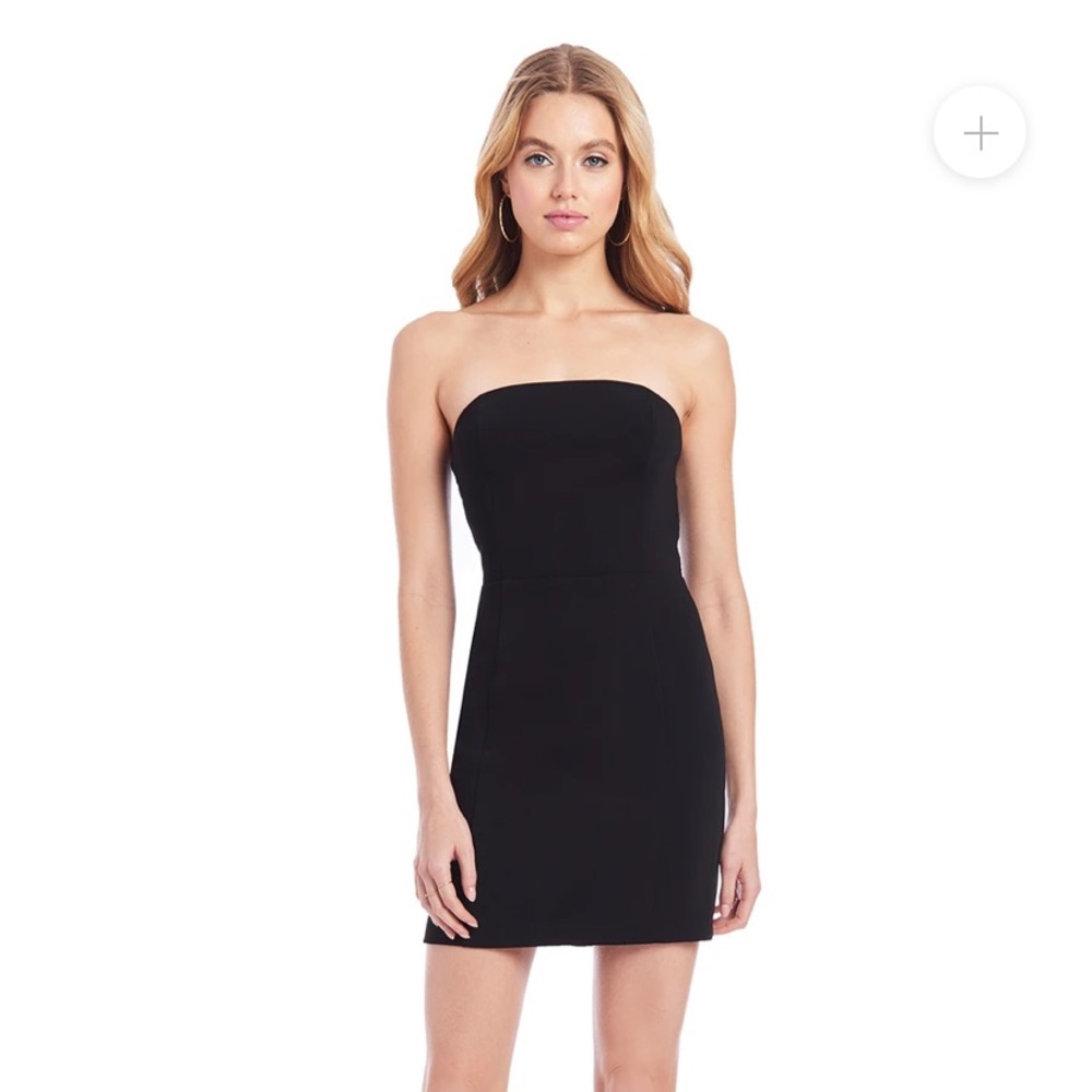 Amanda Uprichard Mandy dress strapless black xsmall